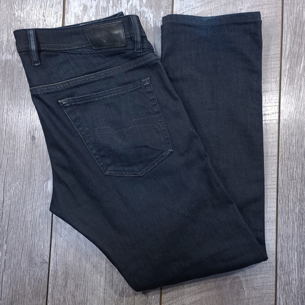 Diesel Shioner Jeans Men 32x29 Dark Indigo Wash 008AA Stretch Slim Skinny